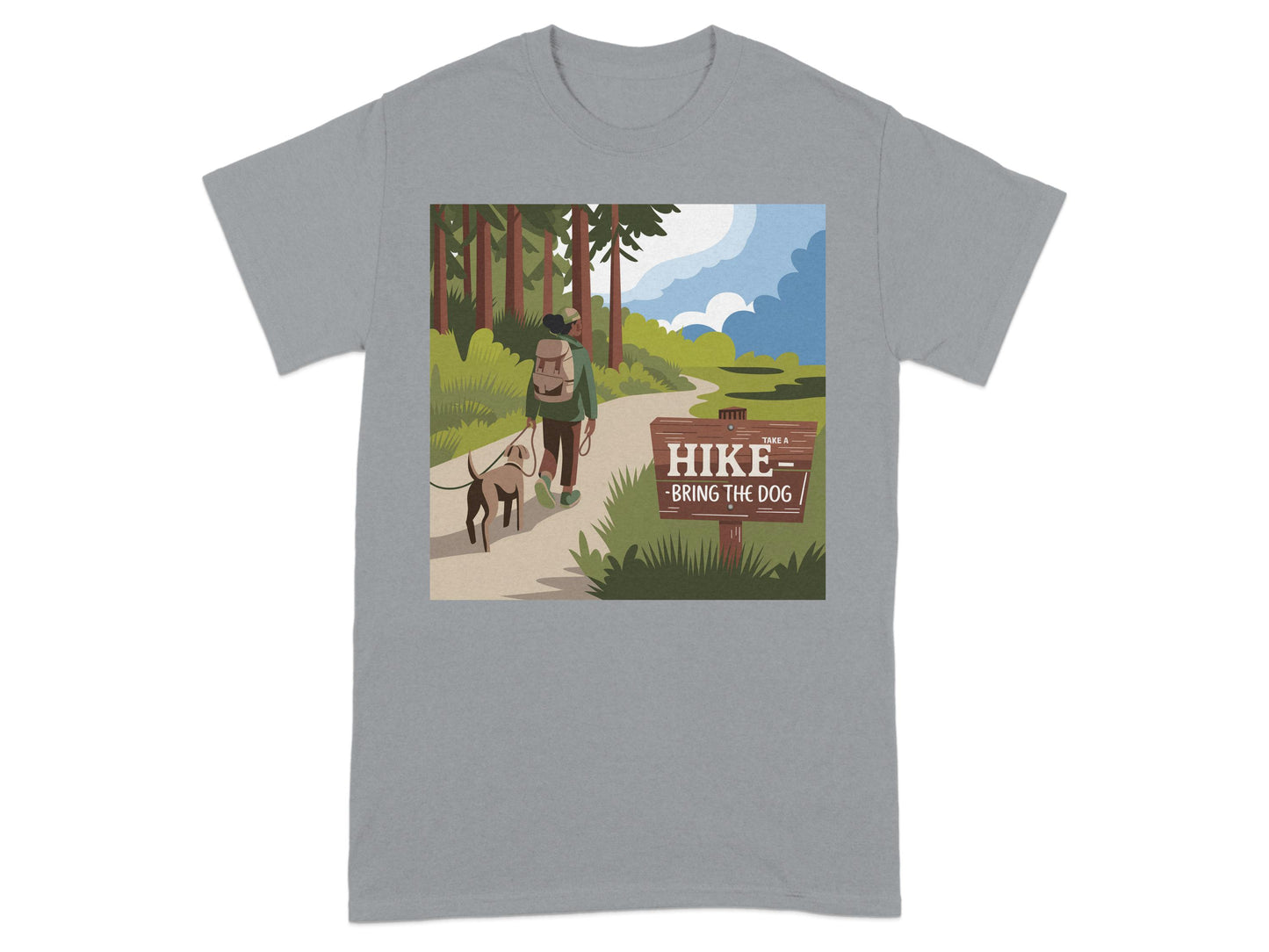 Hike Bring the Dog Scenic Trail Design T-shirt product type