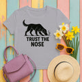 Flat-Coat Trust the Nose Tee in Athletic Heather