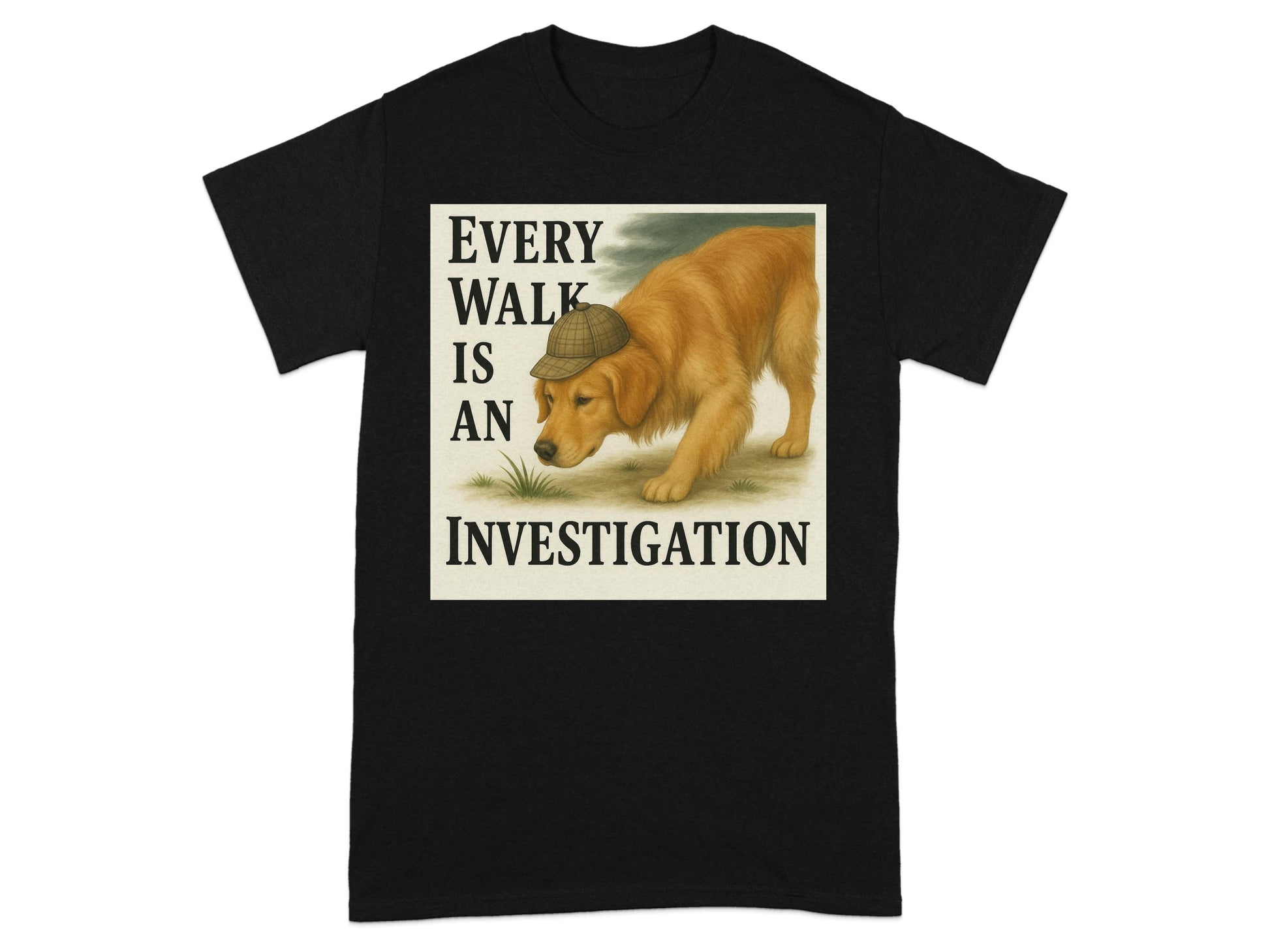 Every Walk Is An Investigation Text Tee product