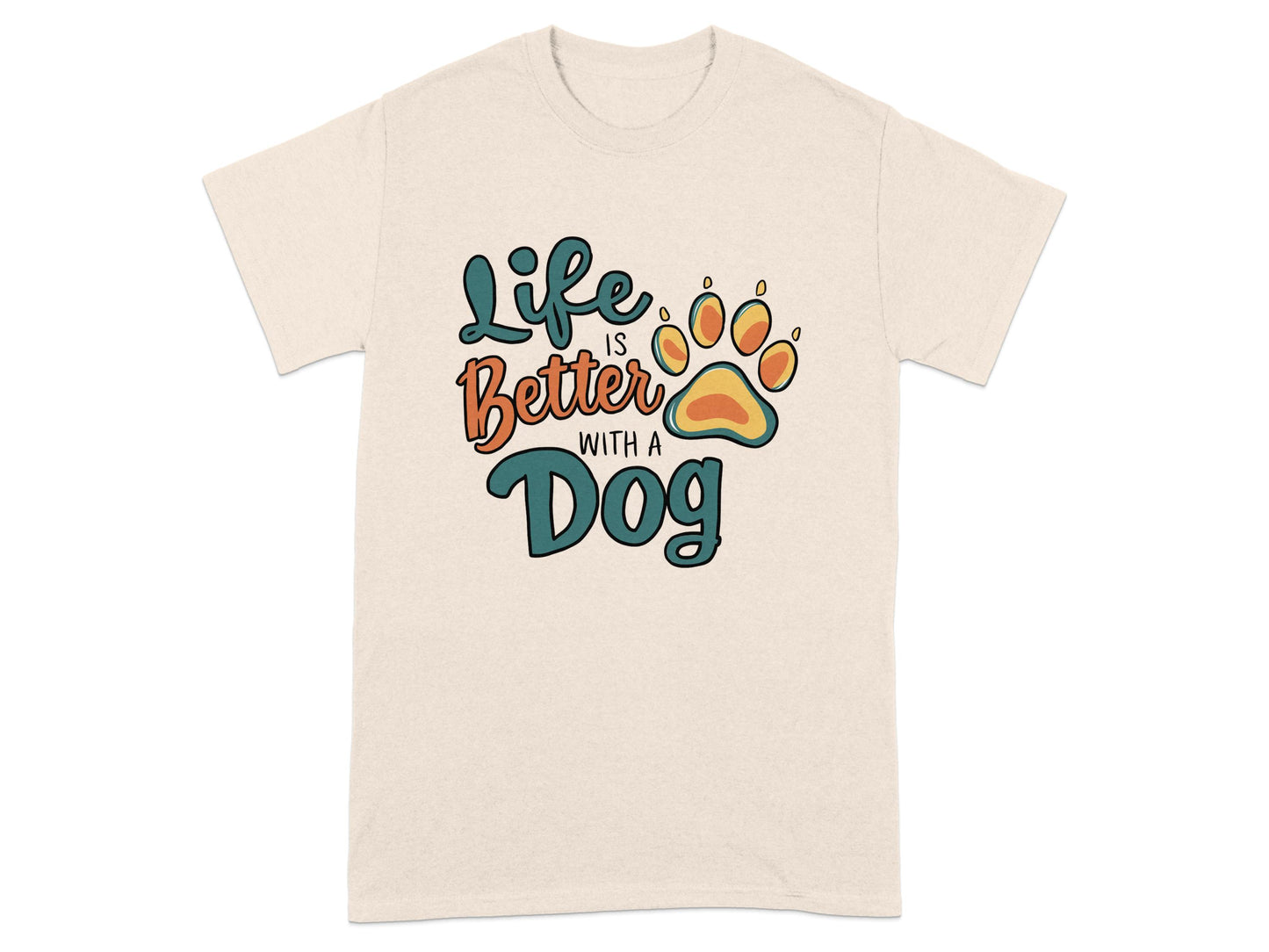 Life is Better with a Dog T-shirt product type