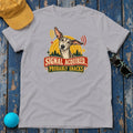 Signal Acquired Probably Snacks Greyhound T-Shirt in Athletic Heather - flat lay