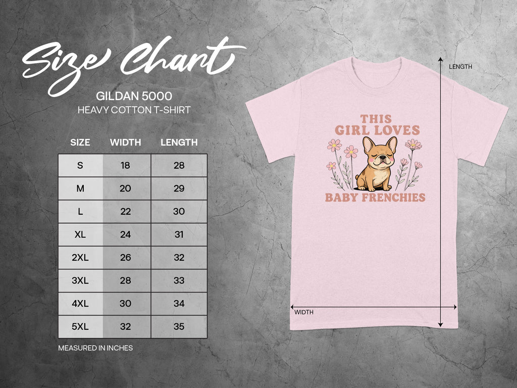 This Girl Loves Baby Frenchies Graphic T-Shirt