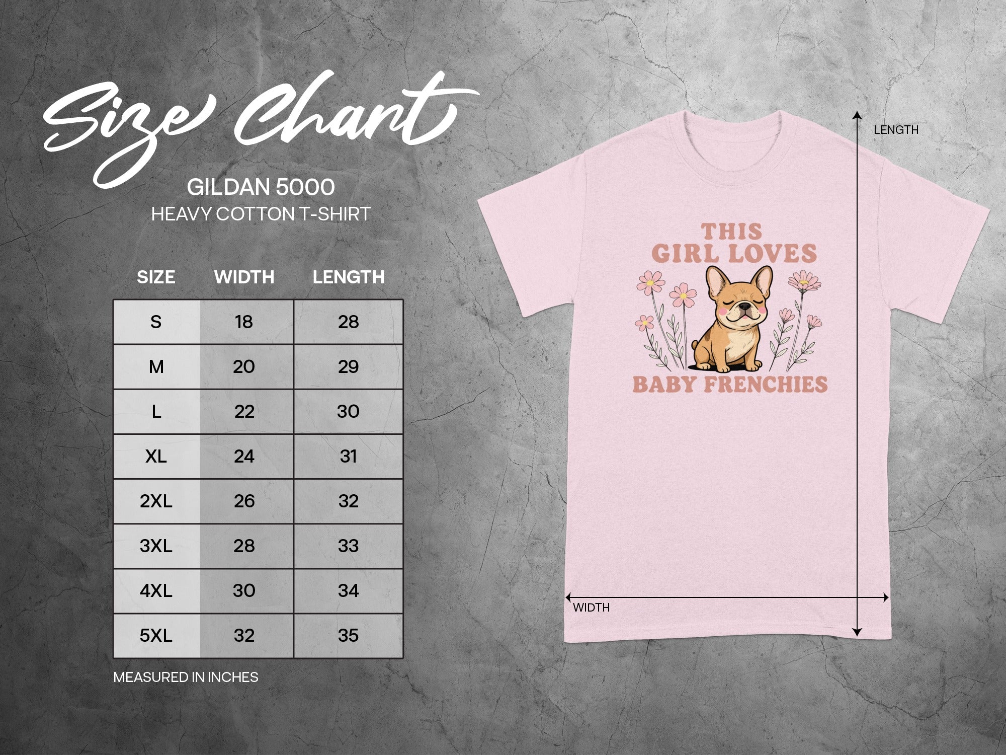 This Girl Loves Baby Frenchies Graphic T-Shirt