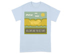 Dog Days Are The Best Days Yellow Lab T-Shirt Light Blue T-shirt