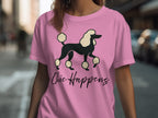 Chic Happens Poodle Graphic Pink T-Shirt