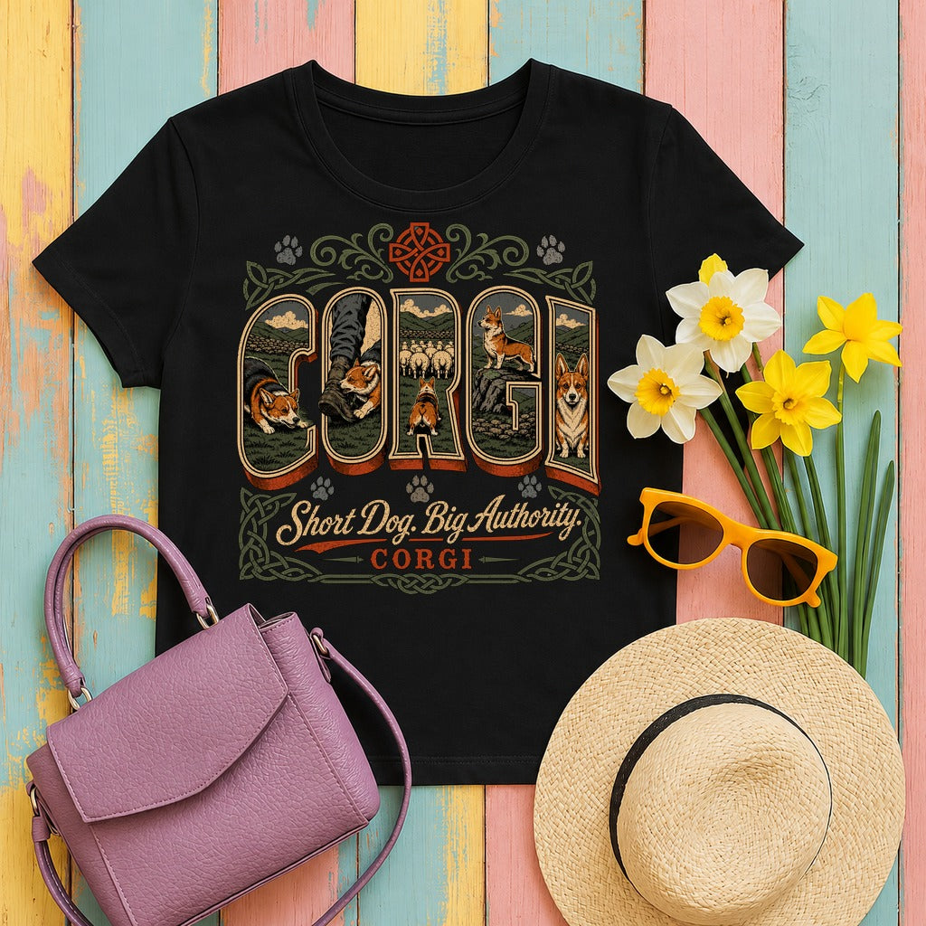 Celtic Corgi Authority t-shirt