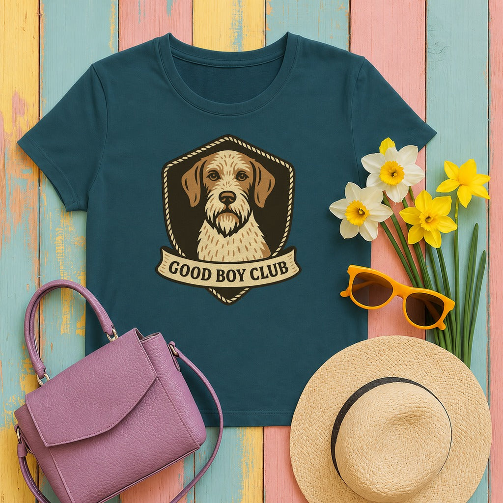 GWP Good Boy Club Tee in Heather Deep Teal