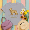Cocker Spaniel Field Guide Tee in Athletic Heather