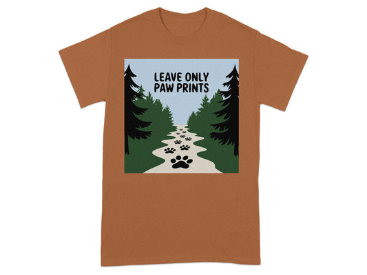 Leave Only Paw Prints Scenic Pathway T-shirt product type