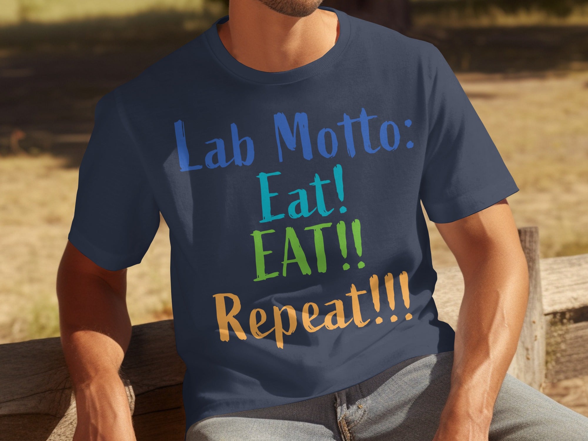 Lab Motto Eat EAT Repeat Graphic T-Shirt