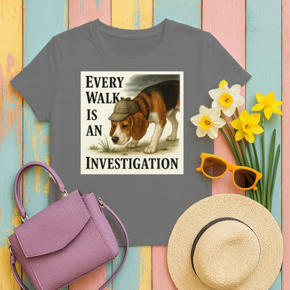 Every Walk Is An Investigation Dog Shirt Product