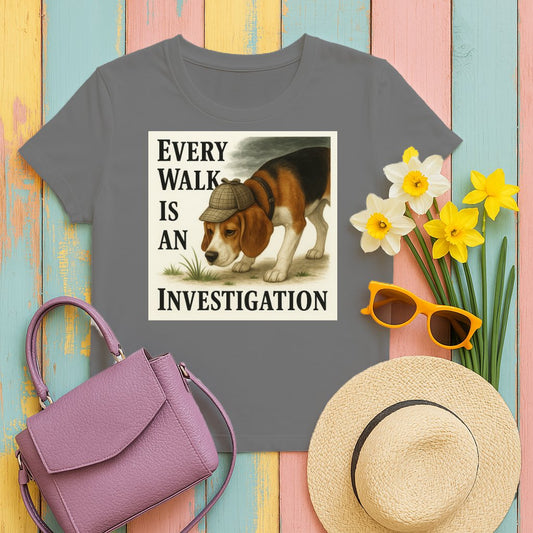 Every Walk Is An Investigation Dog Shirt Product