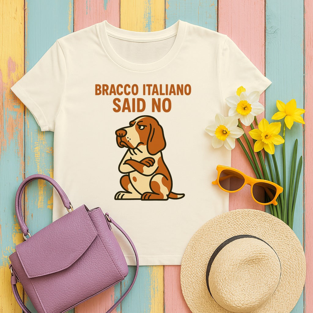 Bracco Italiano Said No Tee in Natural