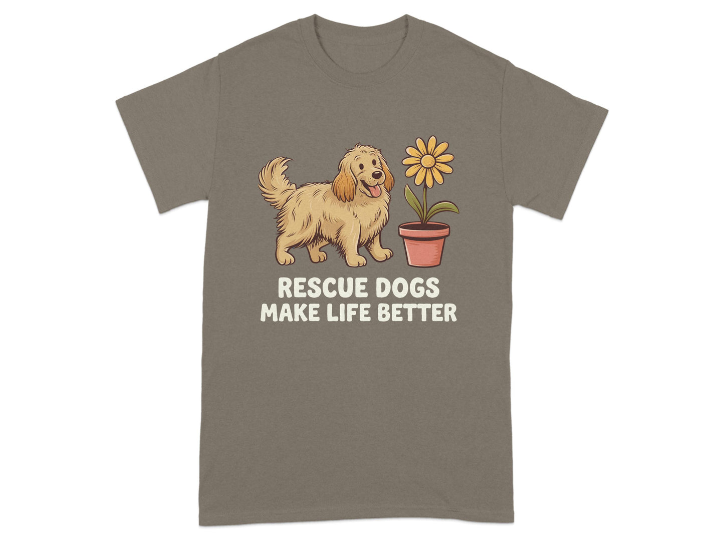 Rescue Dogs Make Life Better Graphic T-Shirt product type