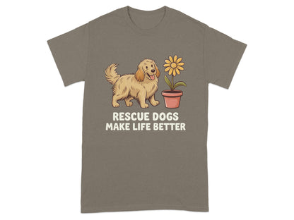 Rescue Dogs Make Life Better Graphic T-Shirt product type