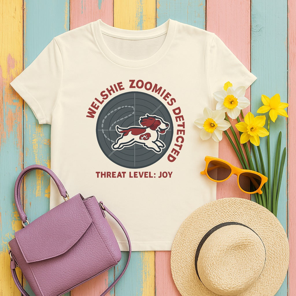 Welsh Springer Spaniel Zoomies Detected T-shirt in Natural