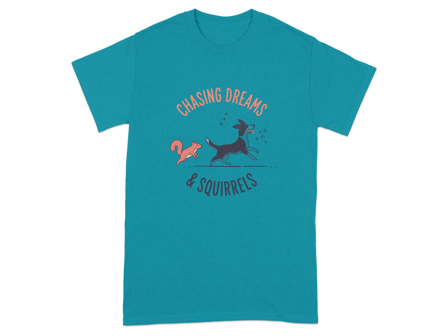 Chasing Dreams Squirrels Graphic Tee Shirt product type