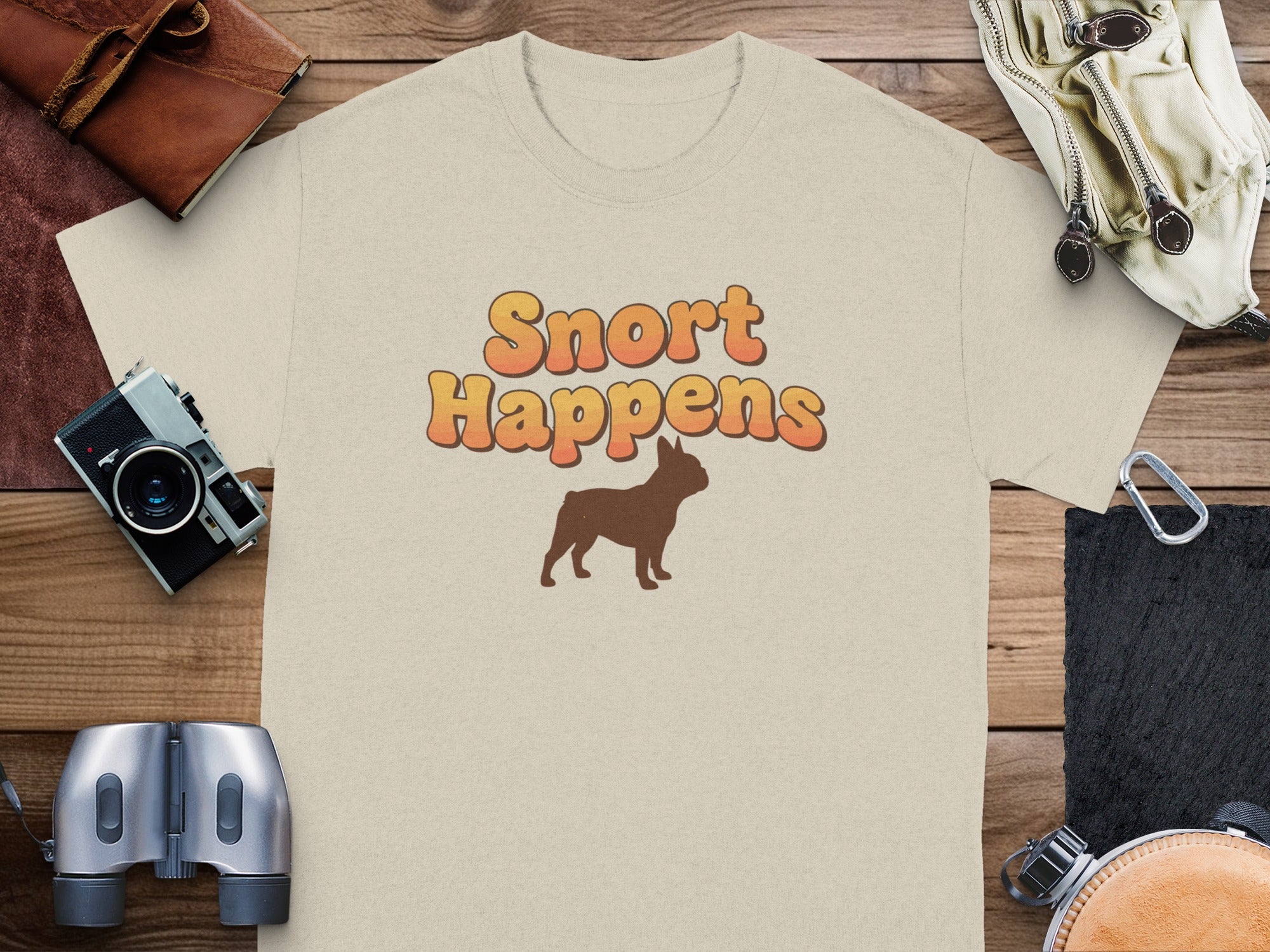 Snort Happens Cute French Bulldog Graphic T-shirt