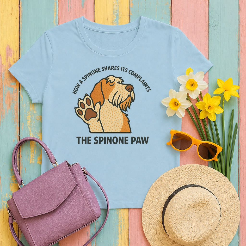 Spinone Italiano The Spinone Paw Tee in Light Blue