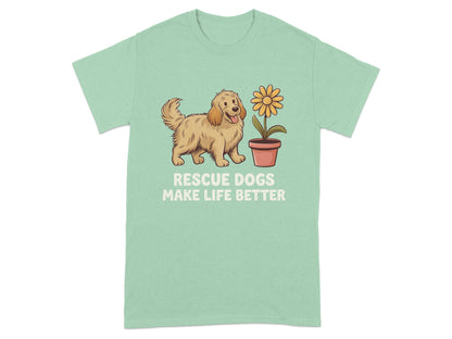 Rescue Dogs Make Life Better T-shirt product