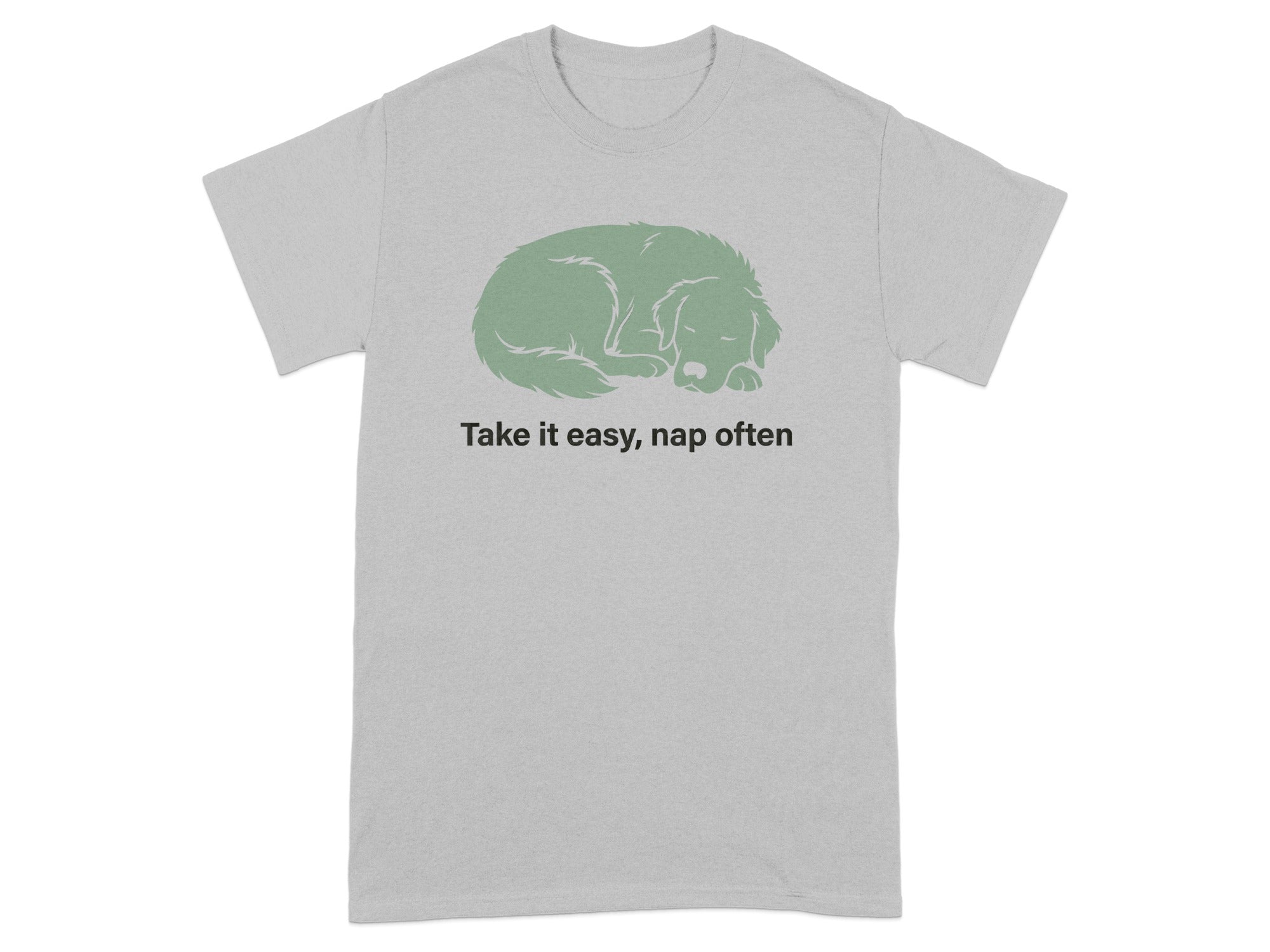 Take It Easy Nap Often Sleepy Dog T-Shirt