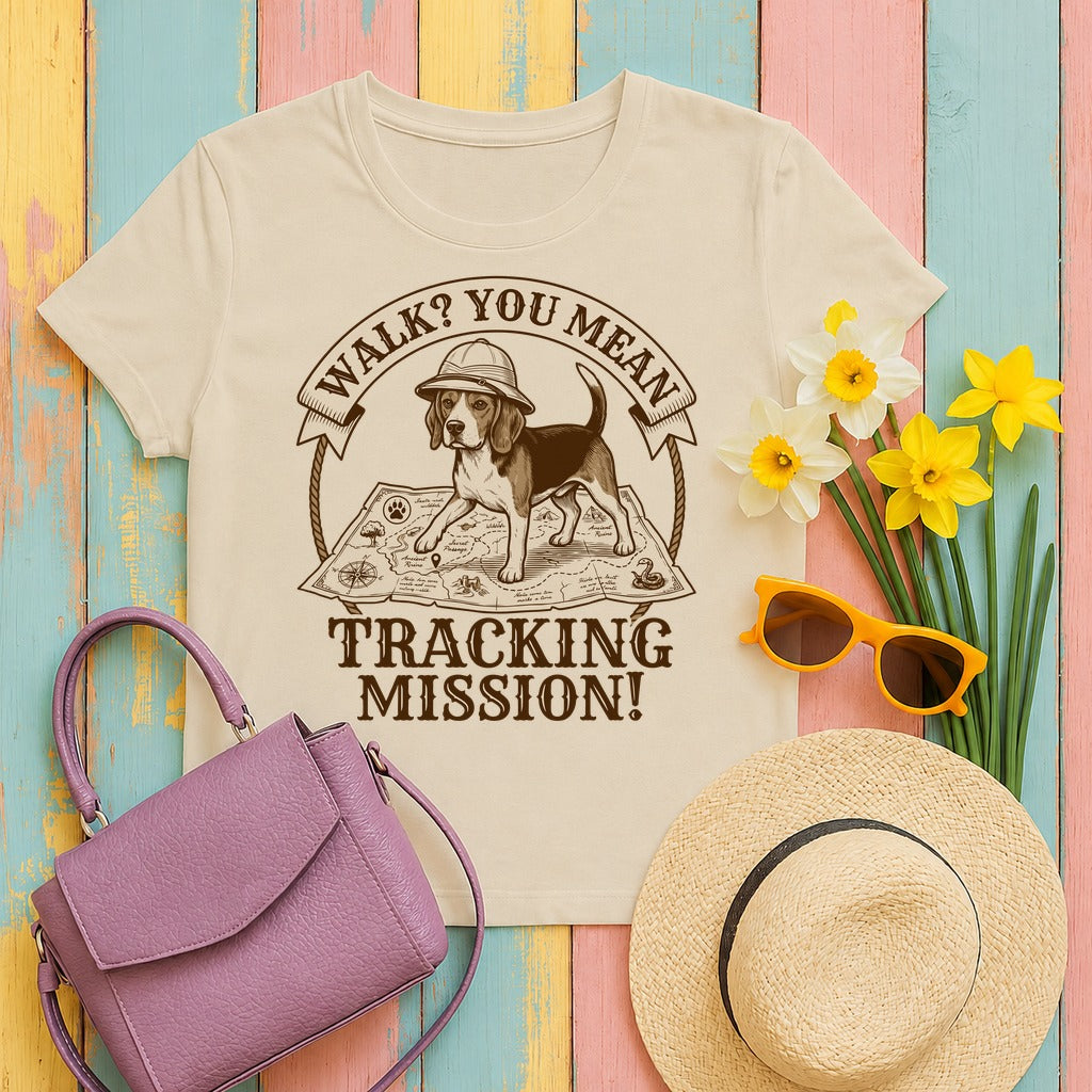 Tracking Mission Beagle T-Shirt in Sand