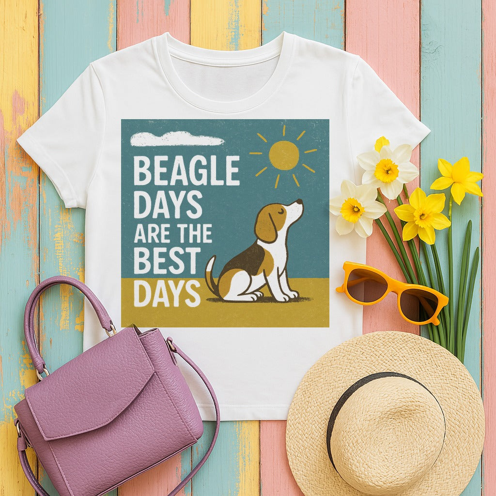 Beagle Days Sunshine T-shirt in White