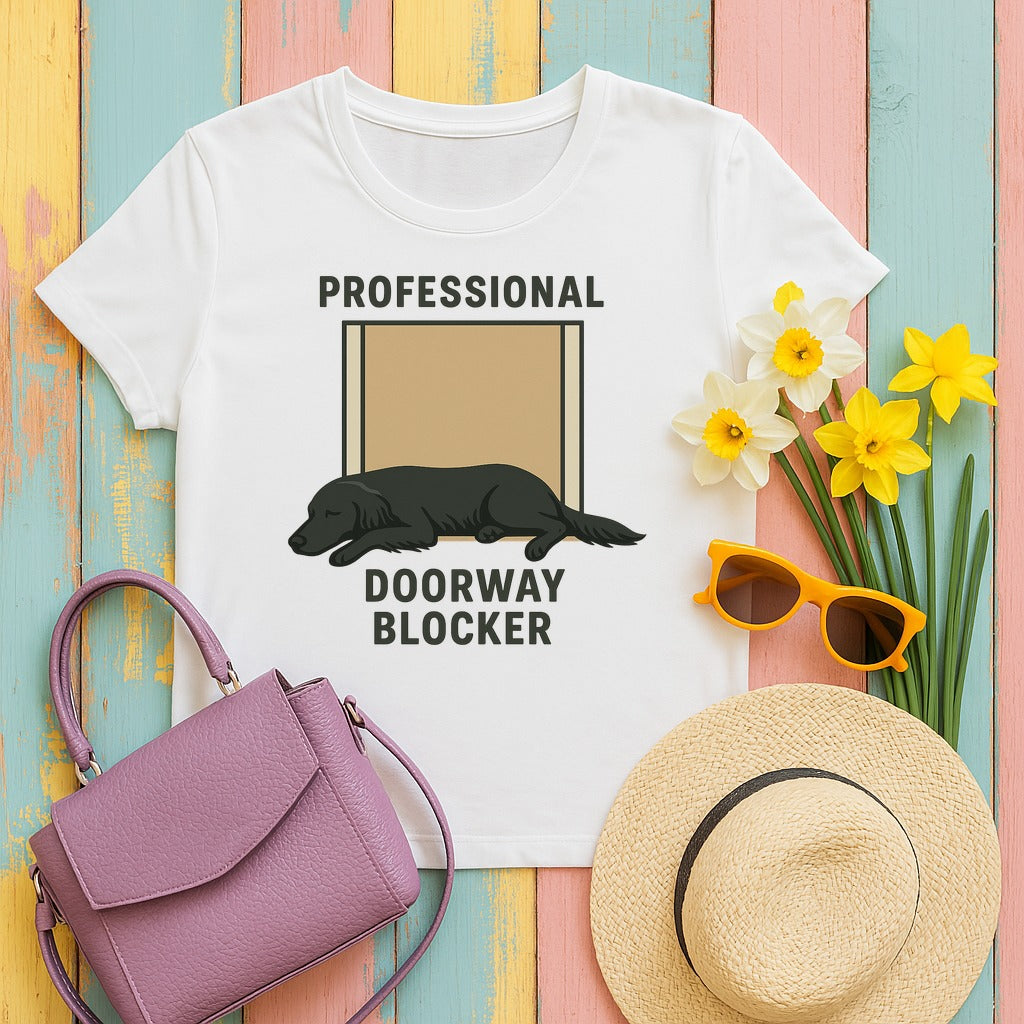 Flat-Coat Professional Doorway Blocker Tee in White