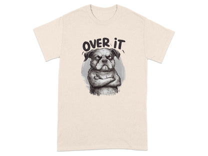 Over It Grumpy Pug Graphic T-Shirt product type