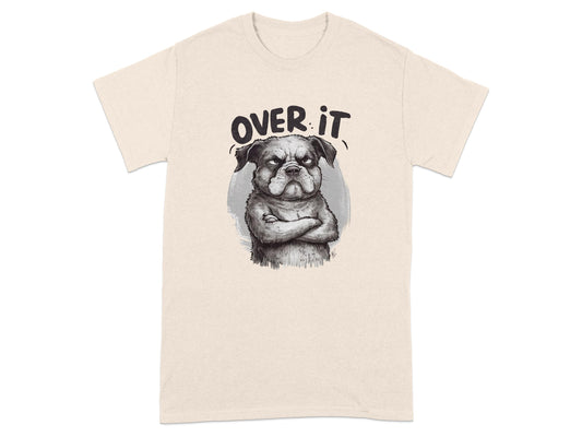 Over It Grumpy Pug Graphic T-Shirt product type