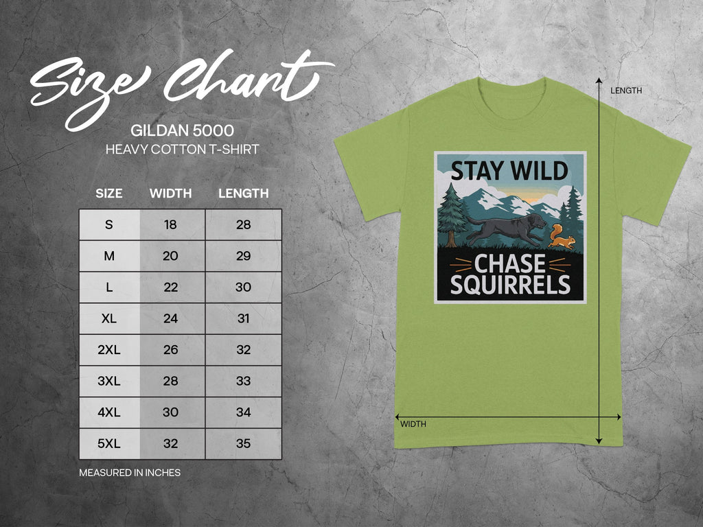 Stay Wild Chase Squirrels Graphic T-Shirt Design