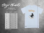 Why Dog on Rocking Horse Design Heavy Cotton T-Shirt