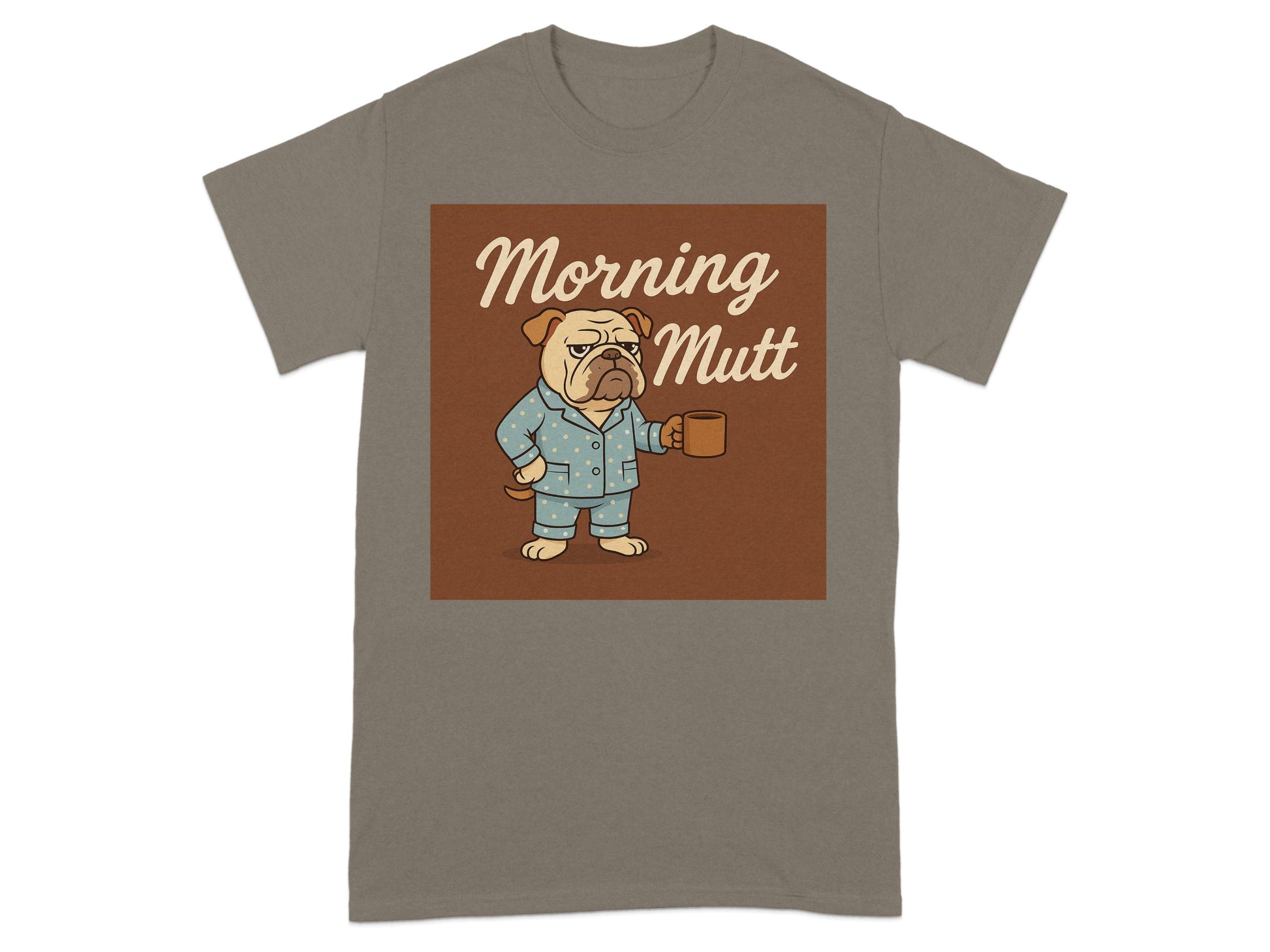 Morning Mutt Bulldog Graphic Tee Shirt product type
