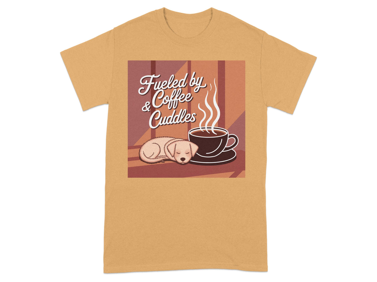 Fueled by Coffee and Cuddles Graphic Tee product