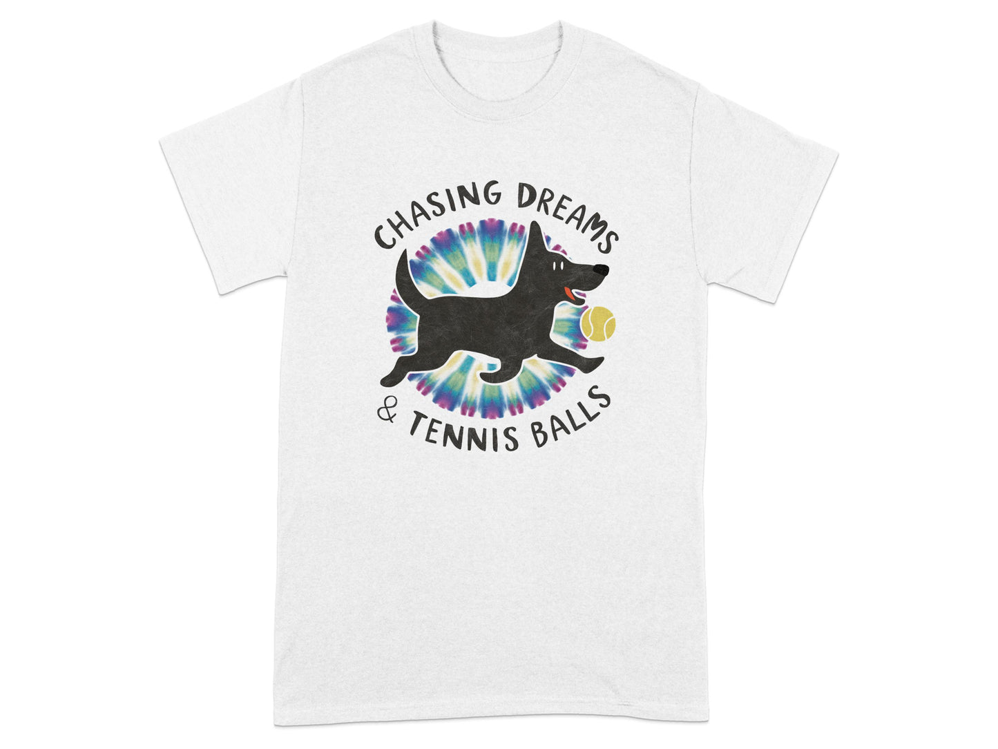 Chasing Dreams And Tennis Balls Graphic Tee product type
