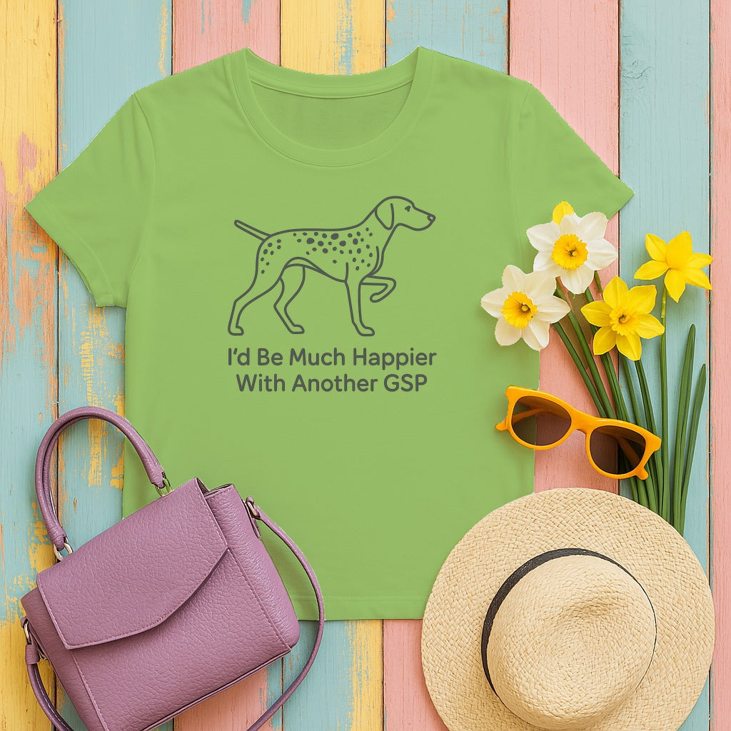 Another GSP Dog Lover's T-Shirt in Lime