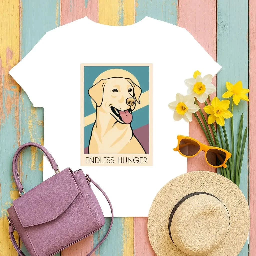 Endless Hunger Yellow Lab T-Shirt White T-shirt