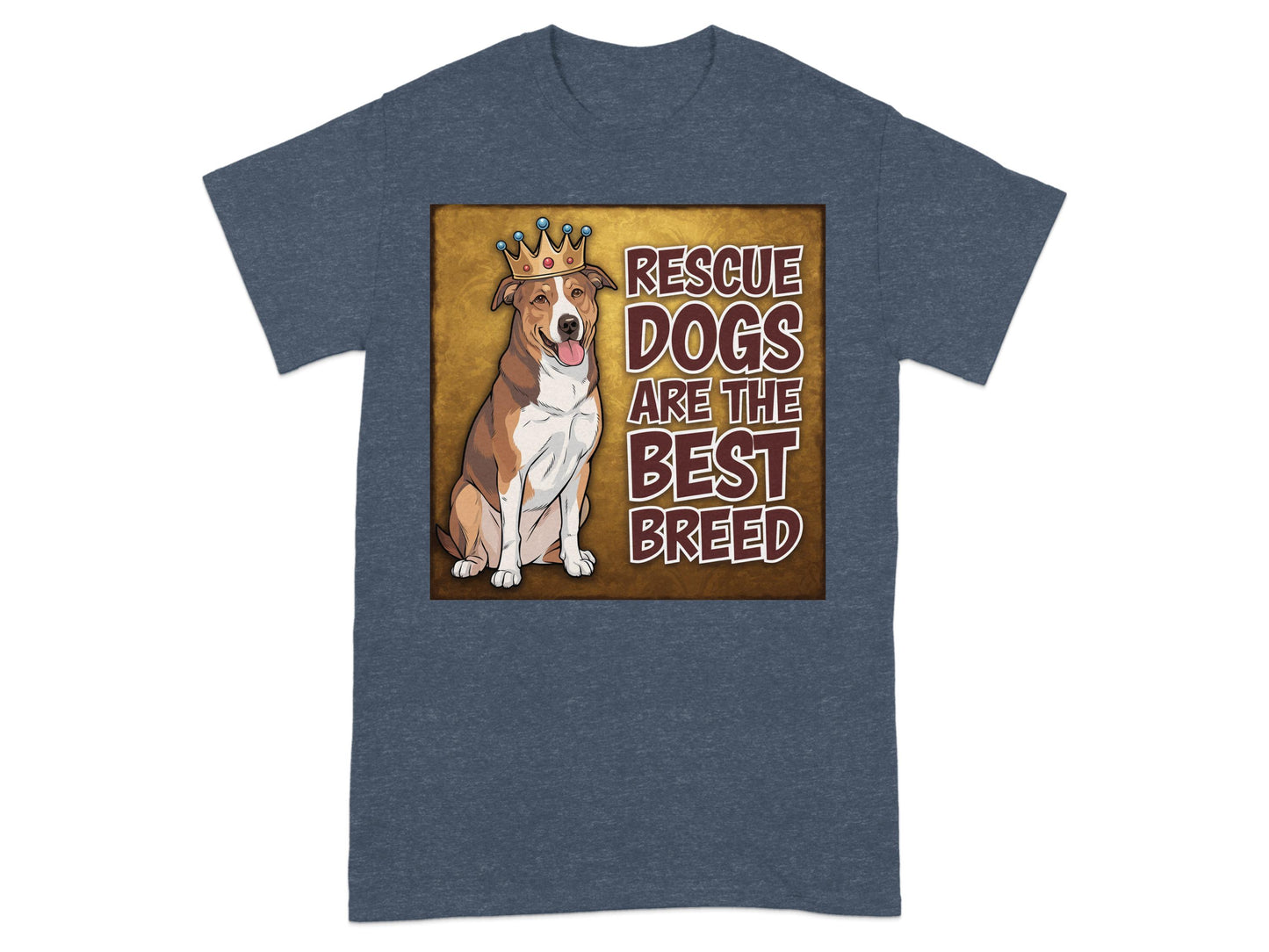 Rescue Dogs Are The Best Breed Printed T-shirt product type