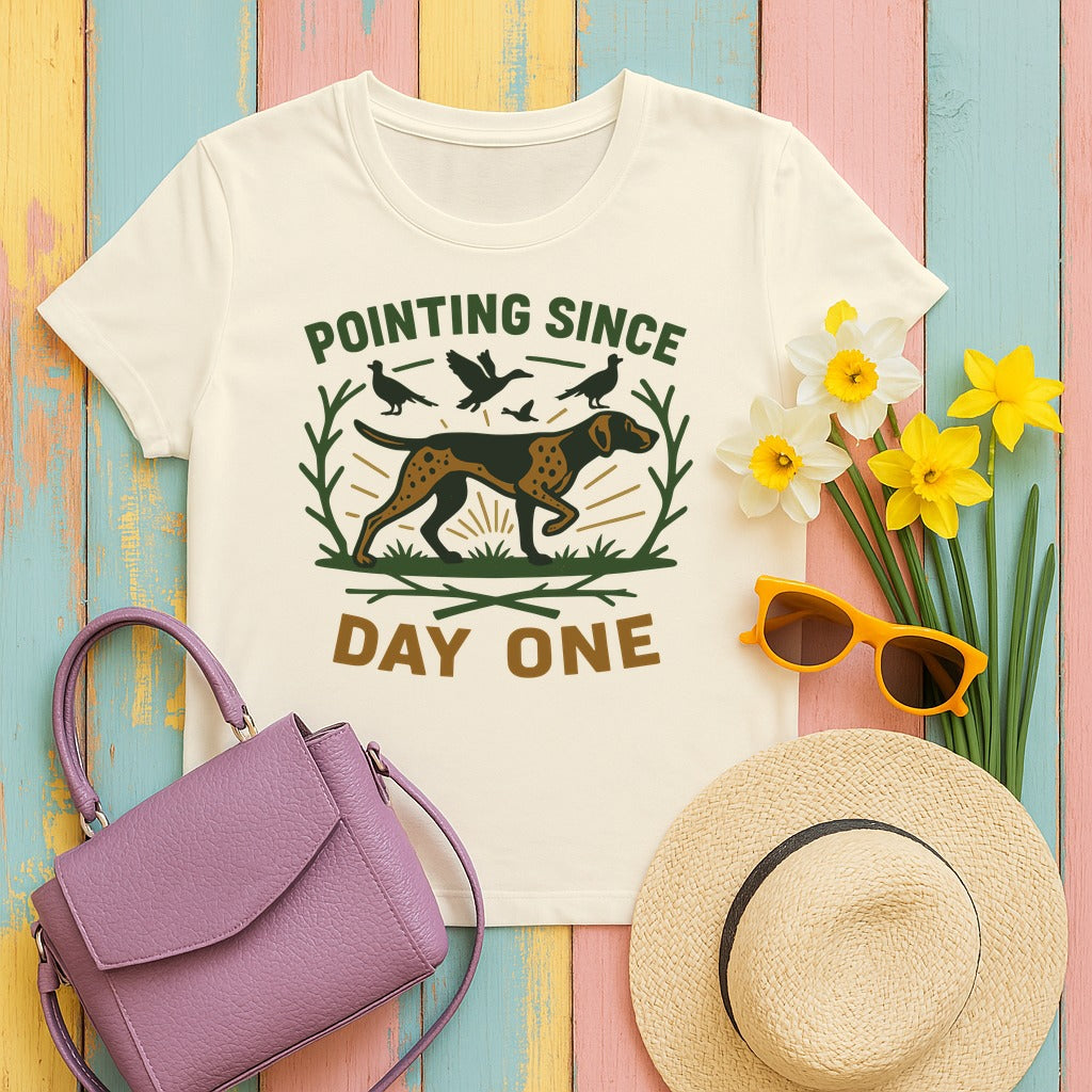 Pointing Since Day One GSP T-Shirt in Natural