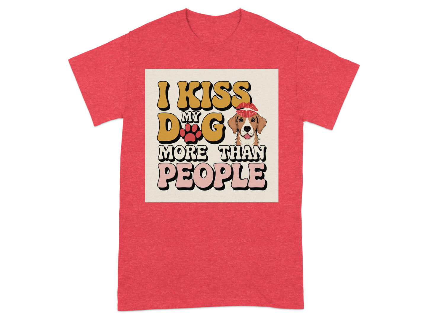 I Kiss My Dog More Than People Graphic T-Shirt product