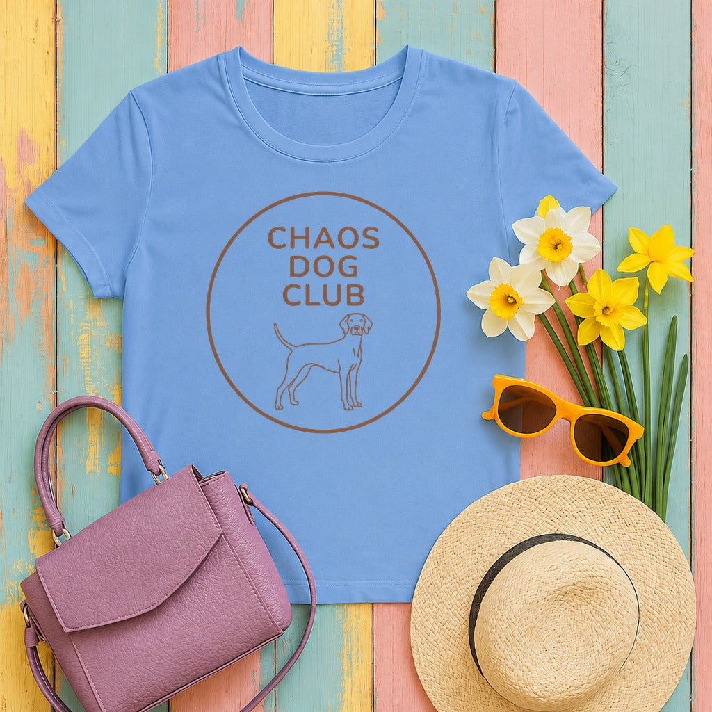 Chaos Dog Club Vizsla T-shirt in Carolina Blue