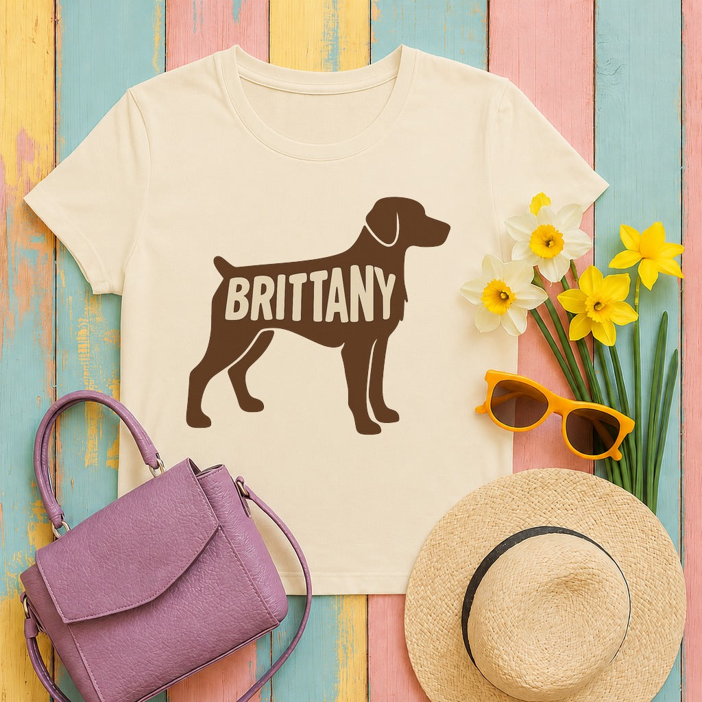 Brittany Spaniel Silhouette Tee