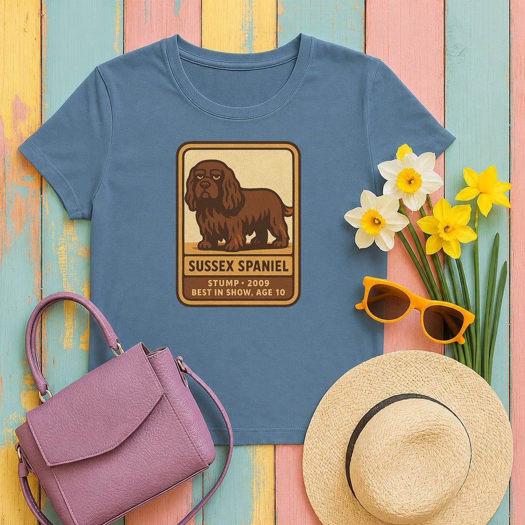 Sussex Stump 2009 Card Tee in Steel Blue