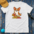 Nice List Pending Review Corgi T-Shirt — White