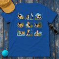 Whimsical Beagle Explorer T-Shirt in Royal