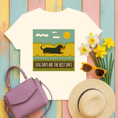 Dog Days Are The Best Days Gordon Setter T-Shirt T-shirt