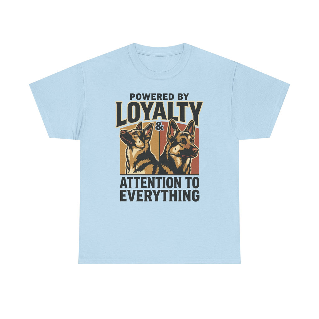 Powered By Loyalty German Shepherd T-shirt
