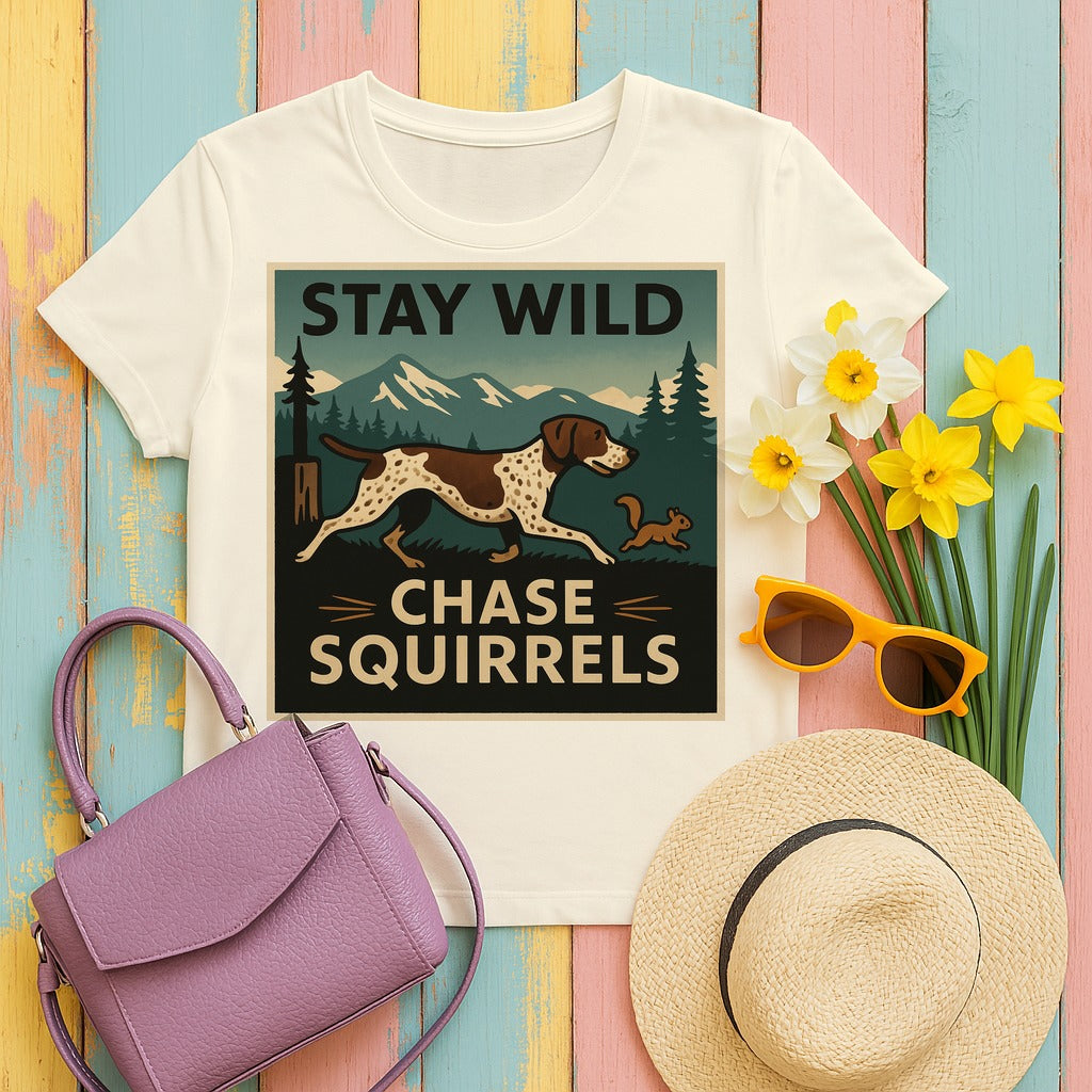 Stay Wild GSP T-Shirt in Natural