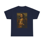 Mona Lisa and Corgi Fine Art Portrait Funny Meme T-Shirt