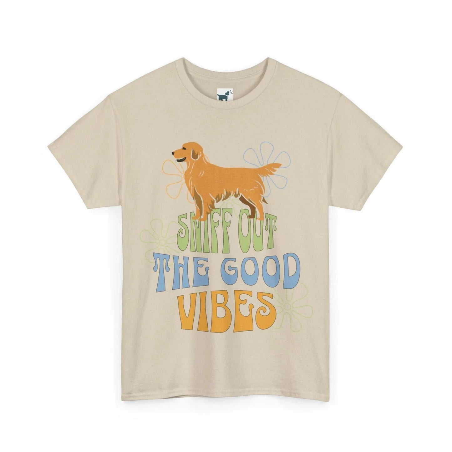 Sniff Out the Good Vibes Golden Retriever T Shirt T-shirt